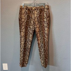 Michael Kors Snake Print Ankle Pant
